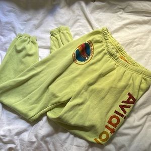 Aviator nation yellow sweats